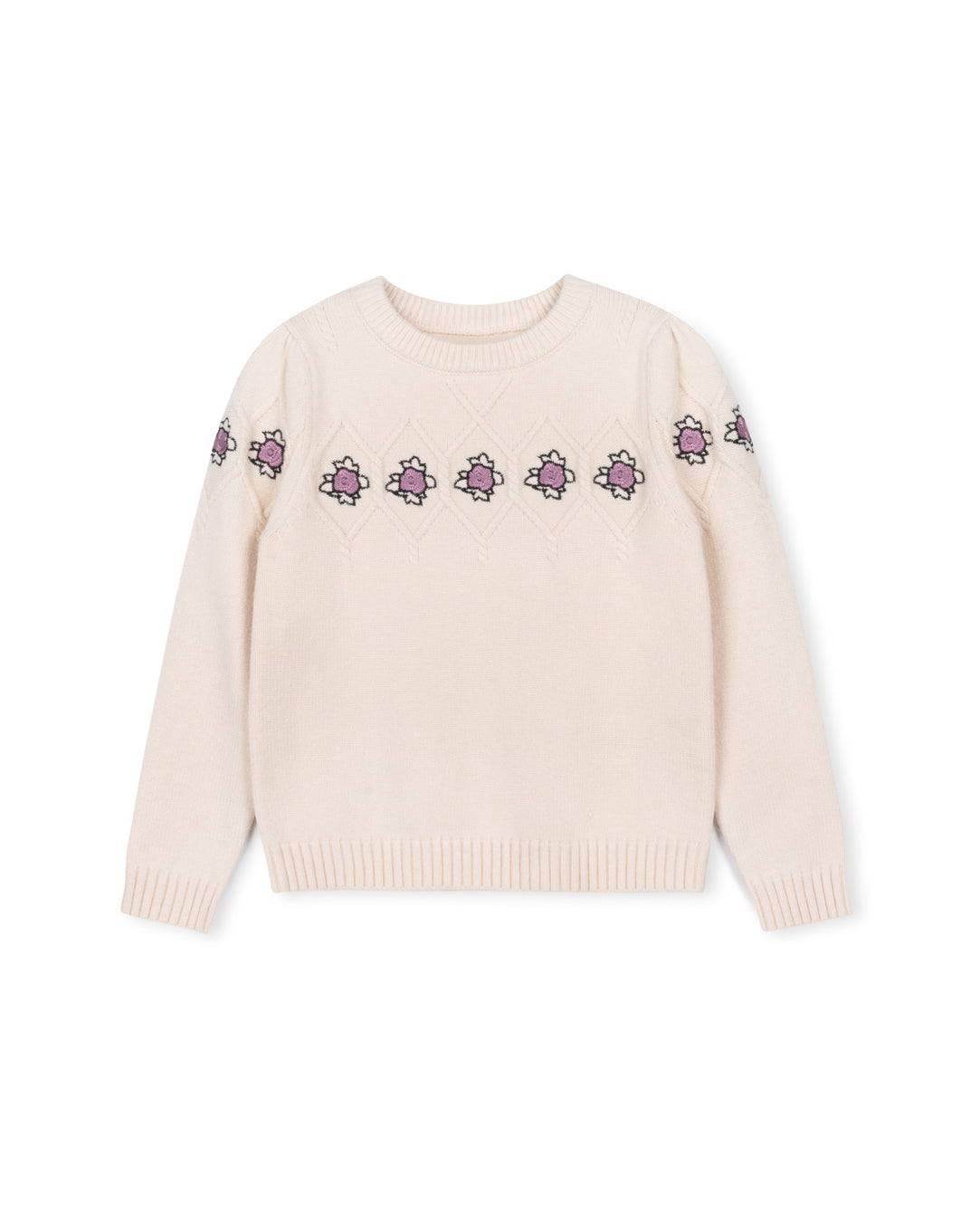 Dear - Knit Embroidery Sweater