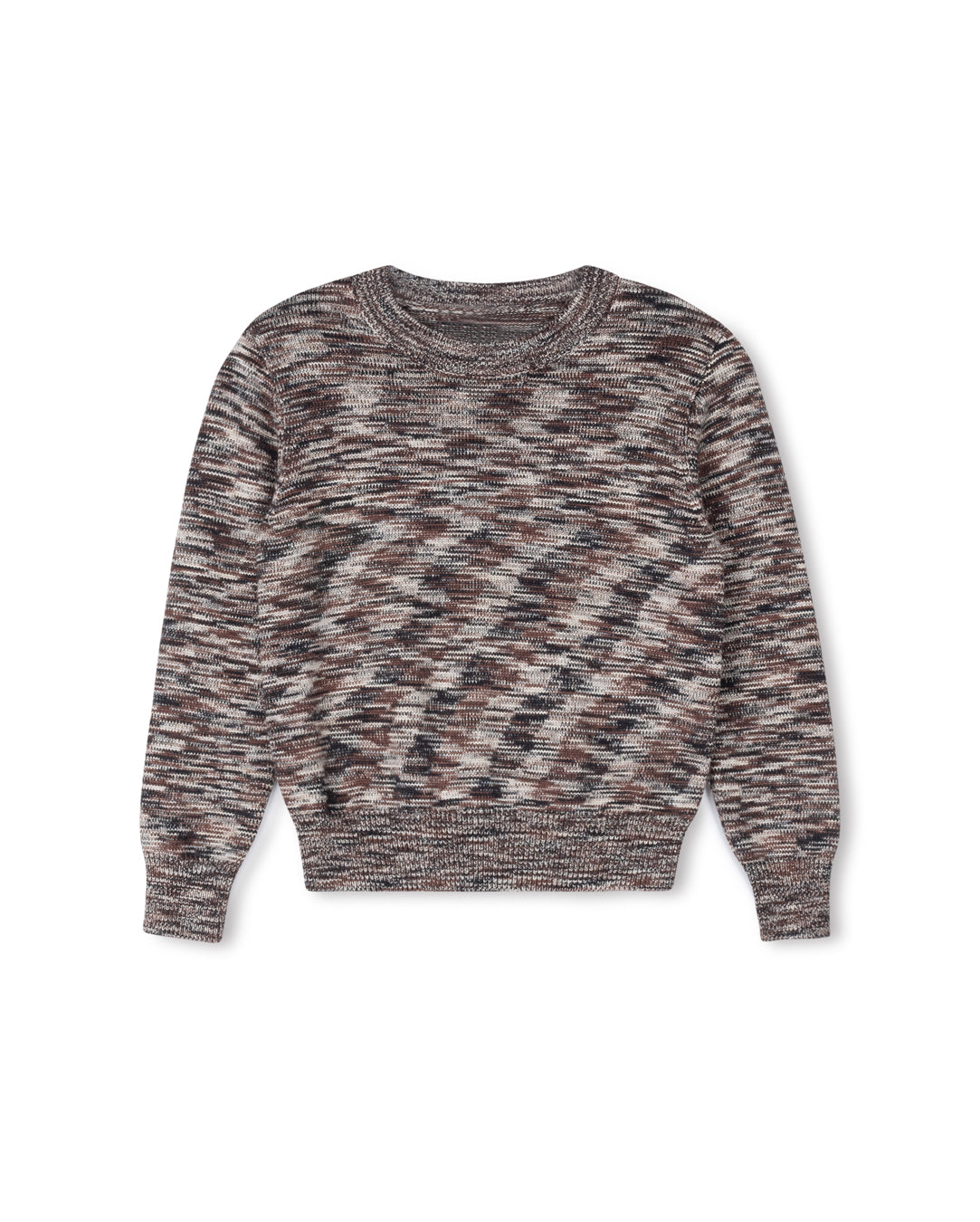 Printed Marled Sweater