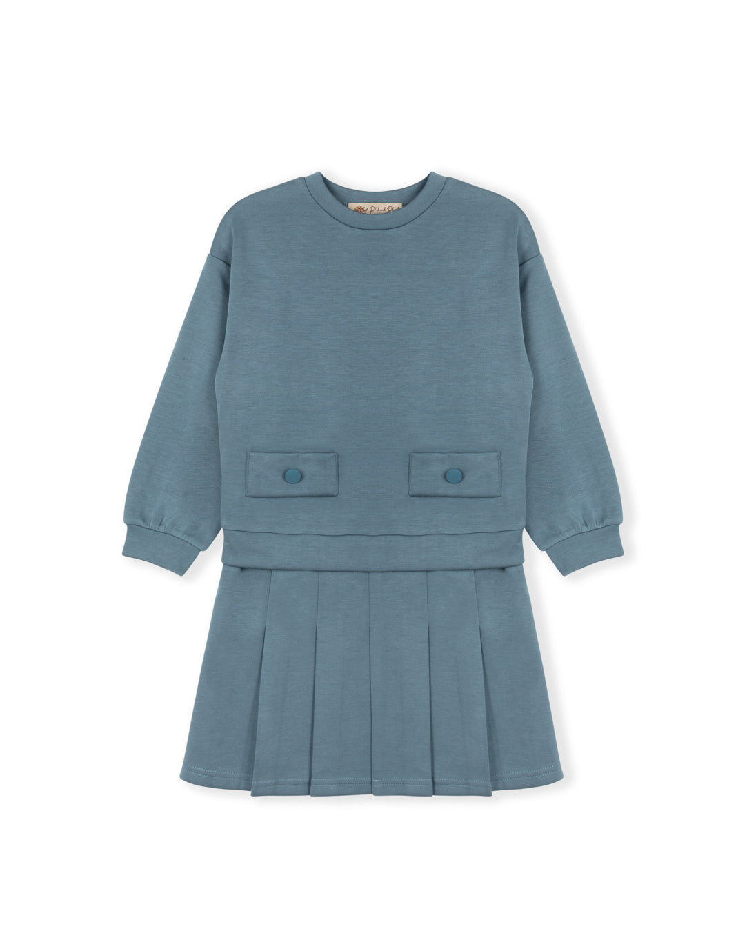 Tara - Sweatshirt Bottom Pleated Dress