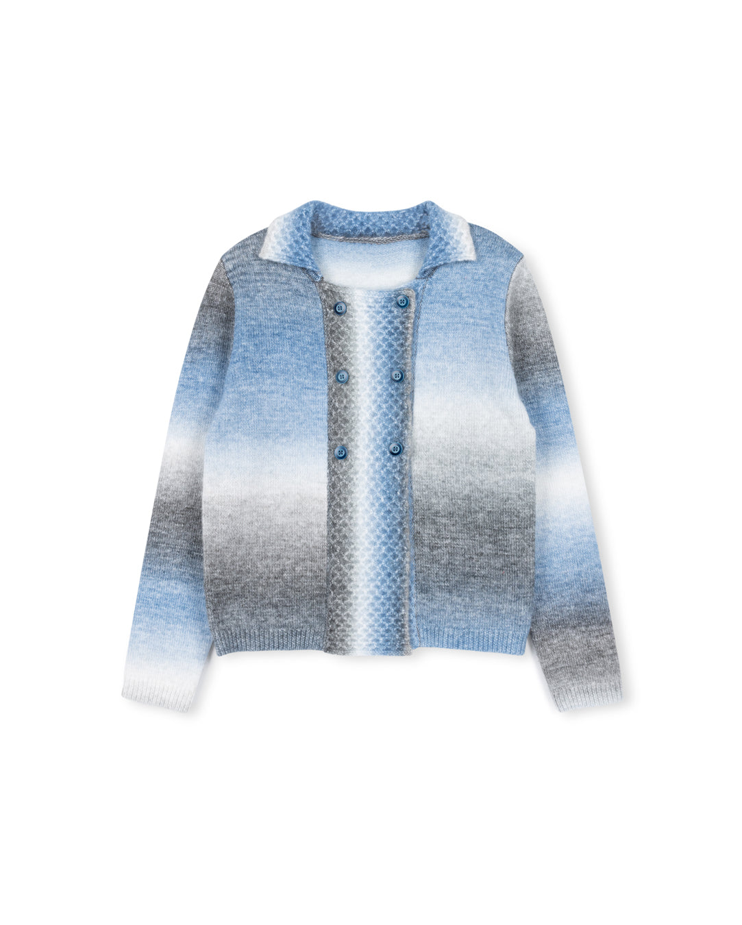 Ombre Bubble Knit Cardigan