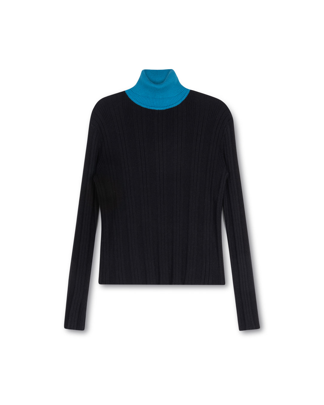 Color Turtleneck Knit Top