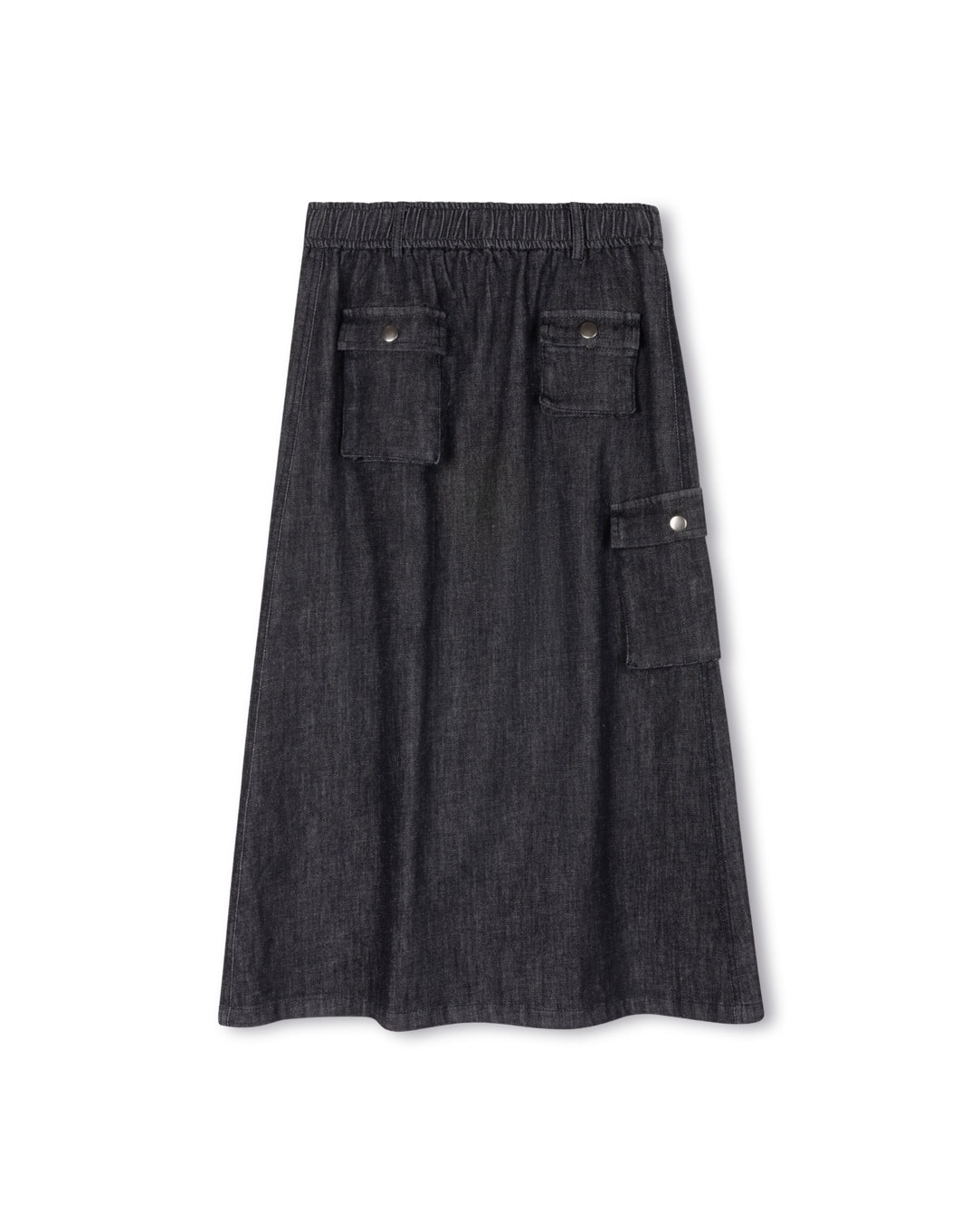 Arbor - Denim Multi Pocket Midi Skirt