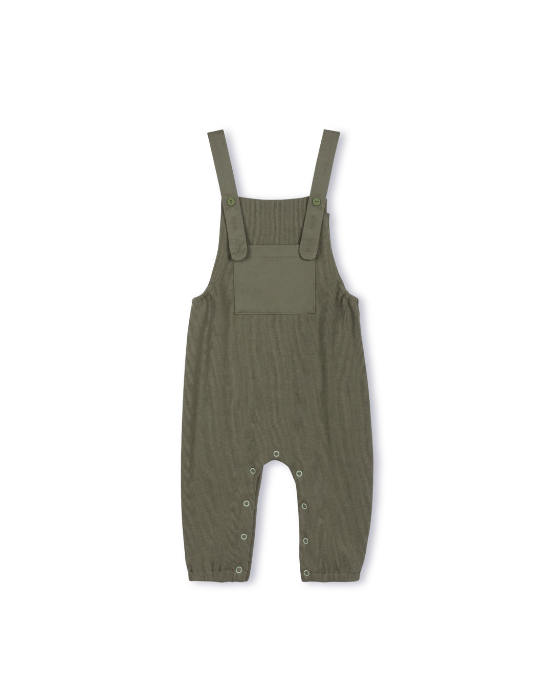 Ribbed And Poplin Overalls