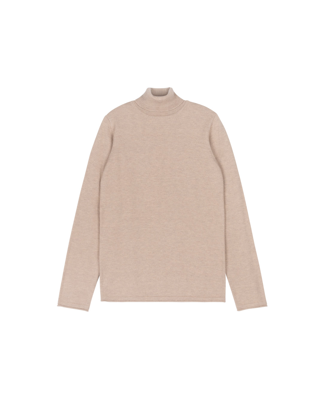 Cream shops fitted turtleneck