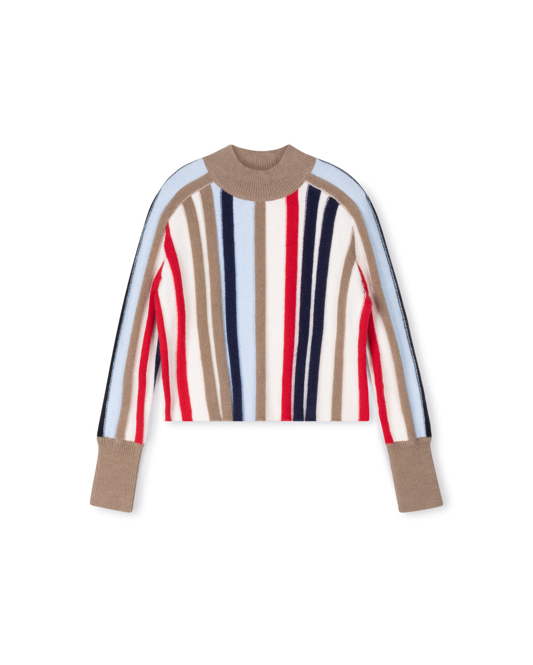 Colorful Striped Knit Sweater