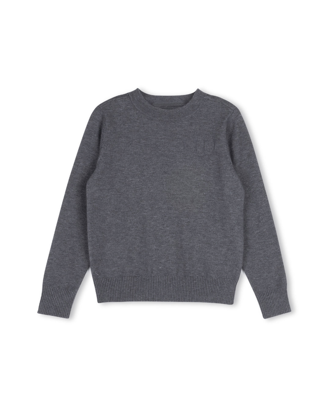 Letter Patch Crew Neck Sweater