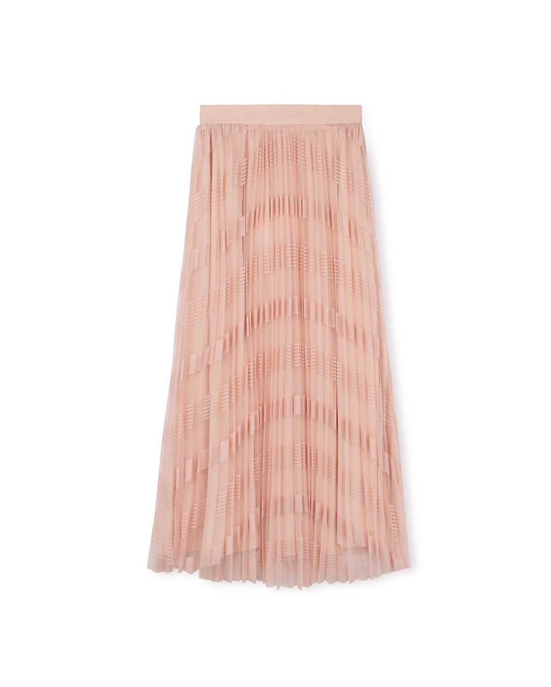 Pleated Mesh Skirt