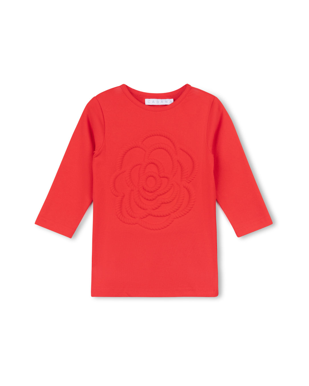 Flower Embossed T-Shirt