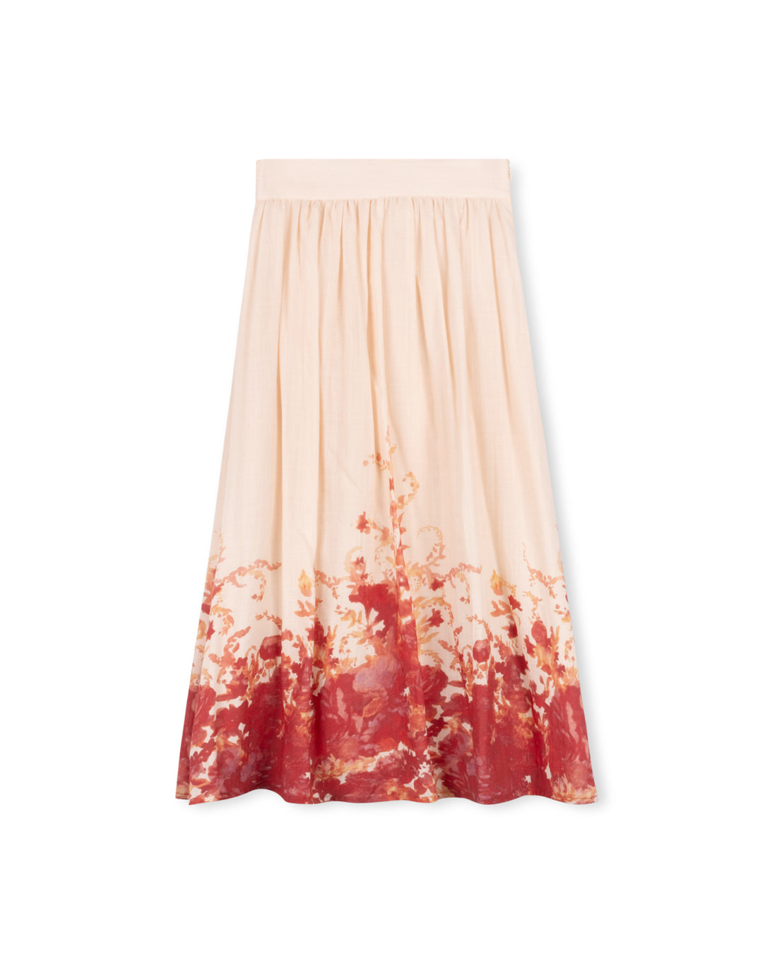 Floral Bottom Fade Skirt