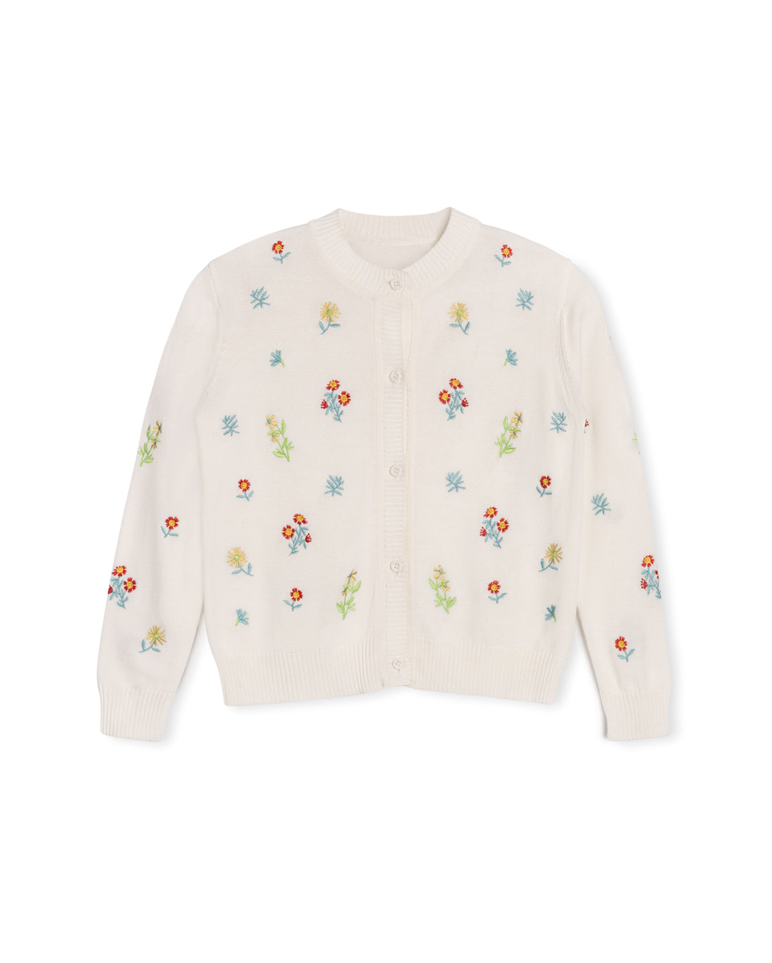 floral knit cardigan