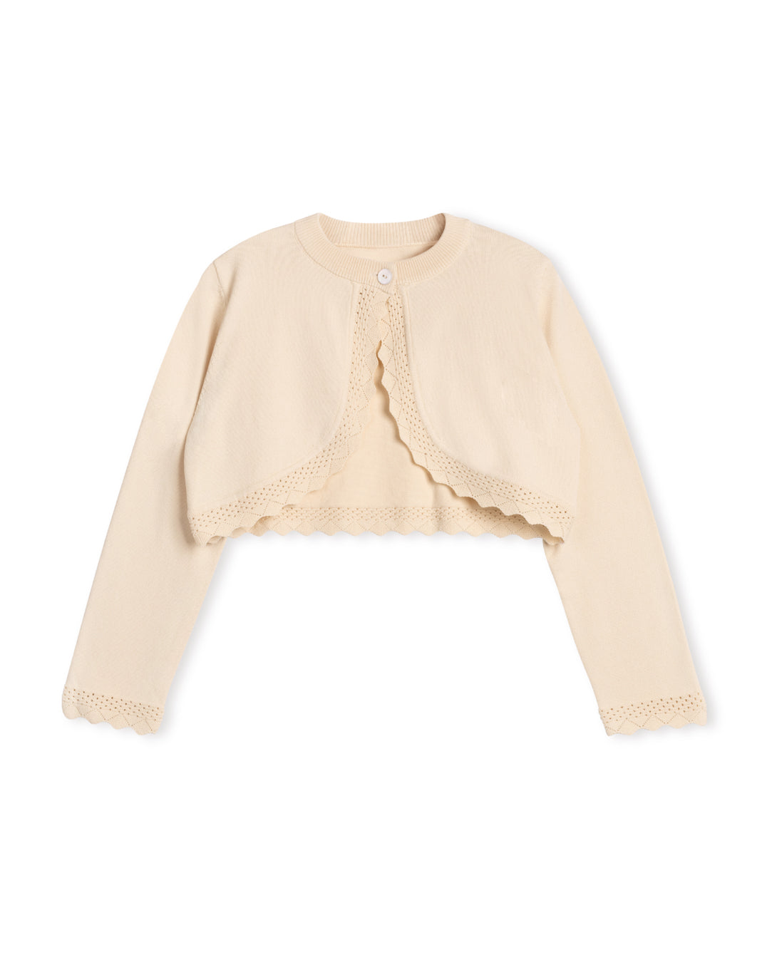 Pastel - Scalloped Trim Cardigan