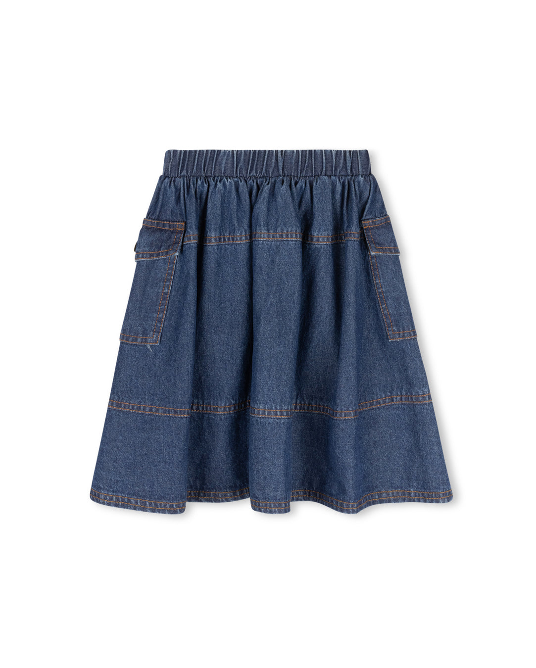 Race Denim Pocket Skirt