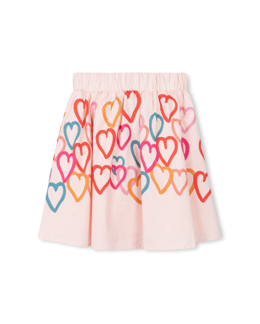 Poplin Skirt with Hearts