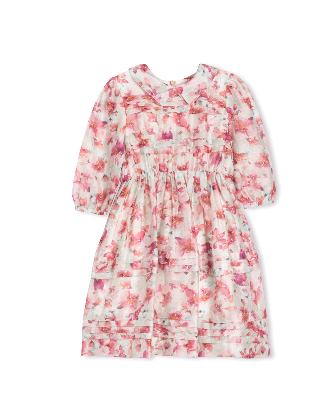 Floral Printed Linen Dress