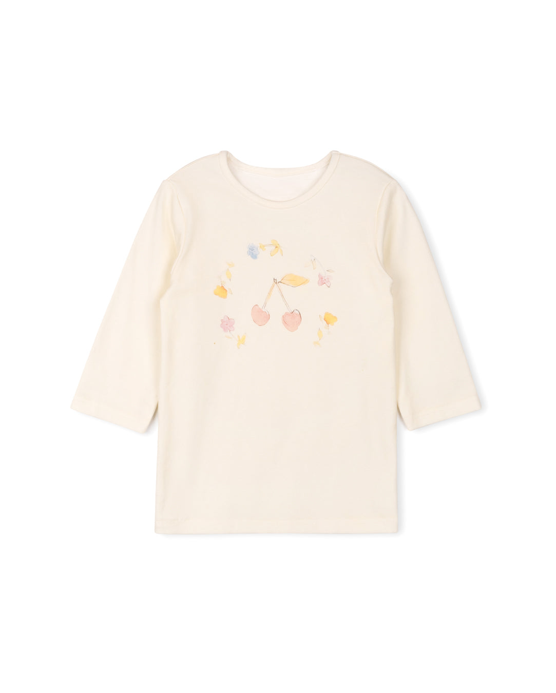 Honey Cherry Flower Print On Tee