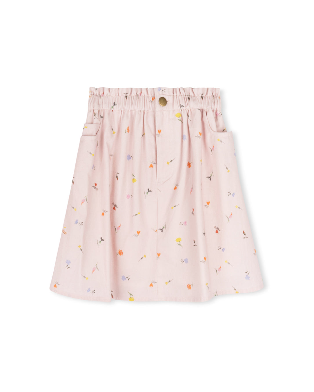 Tour Denim Floral Print Skirt