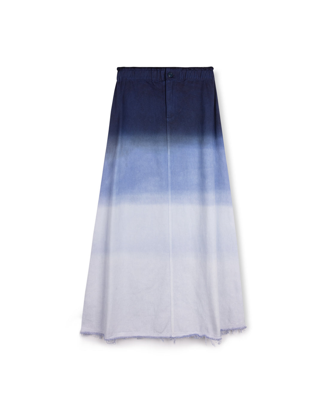 Fray Edge Ombre Maxi Skirt