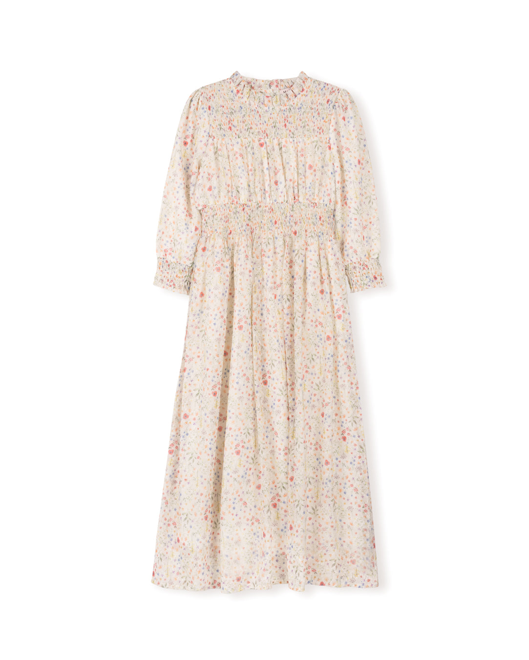 Floral Print Smocking Top Dress