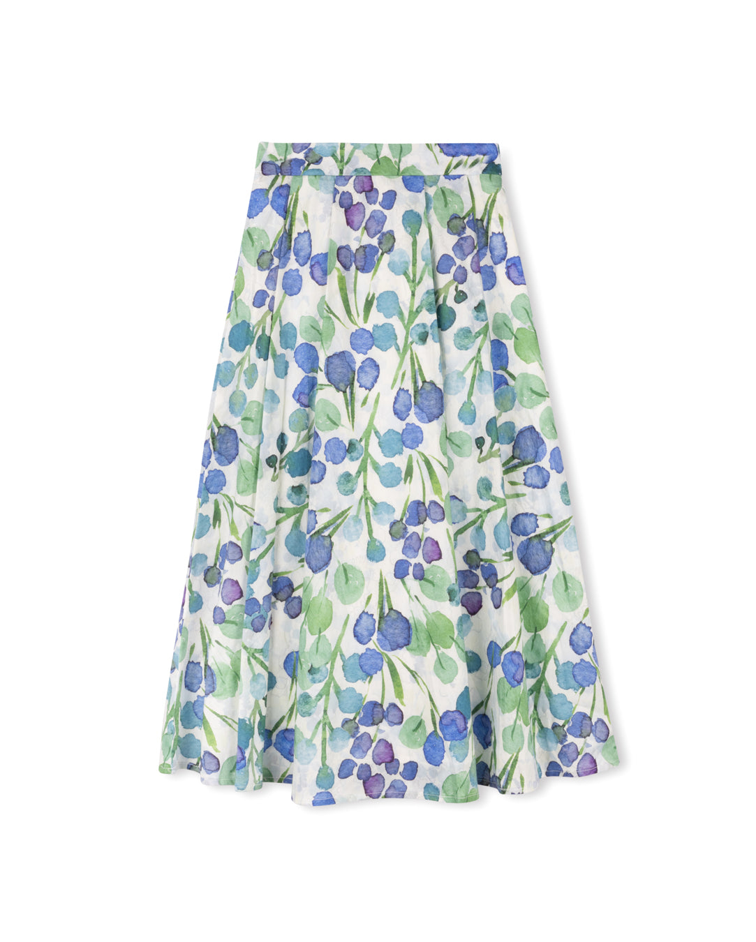 Class Big Pleat Big Print Skirt