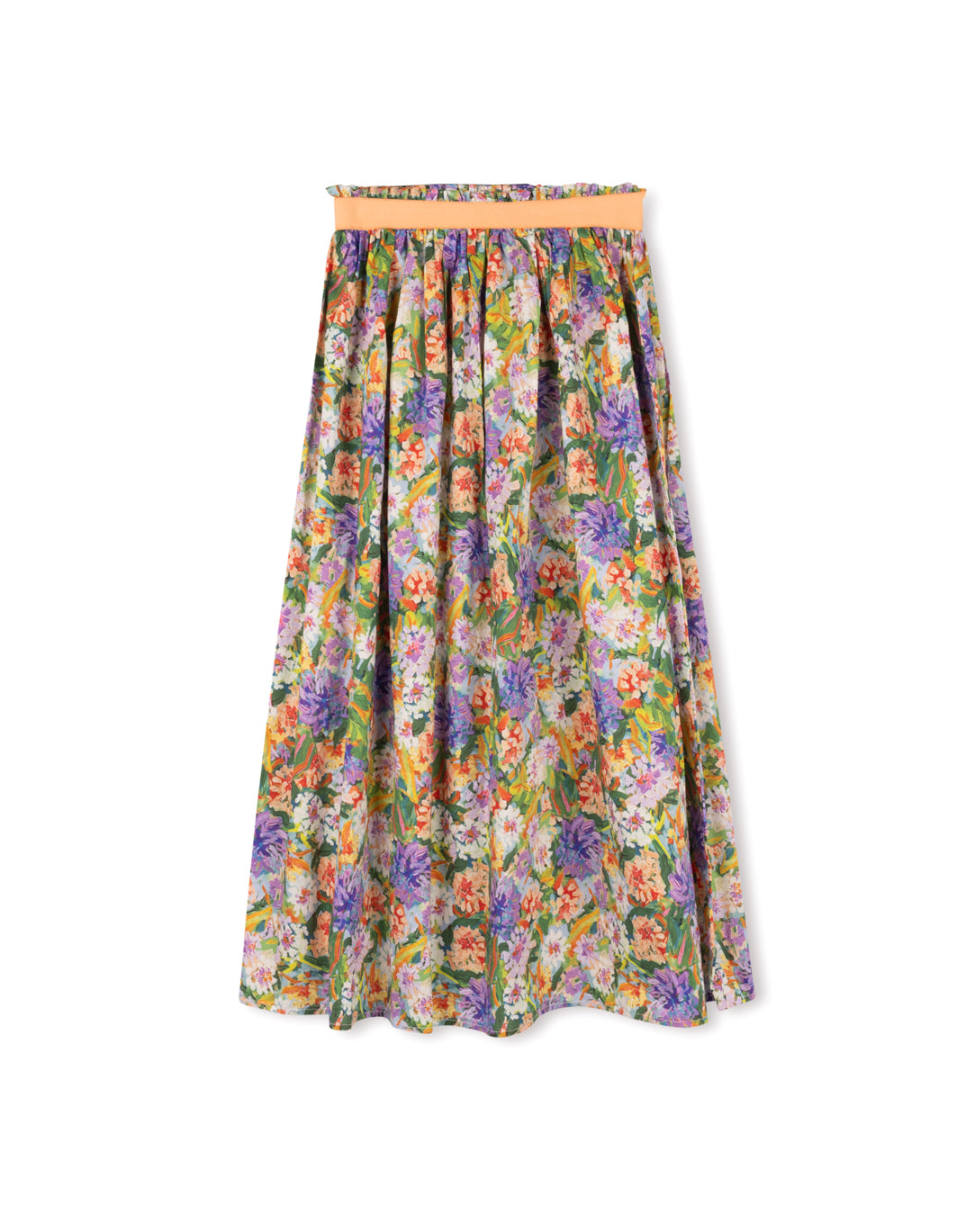 Painted Garden Midi Skirt