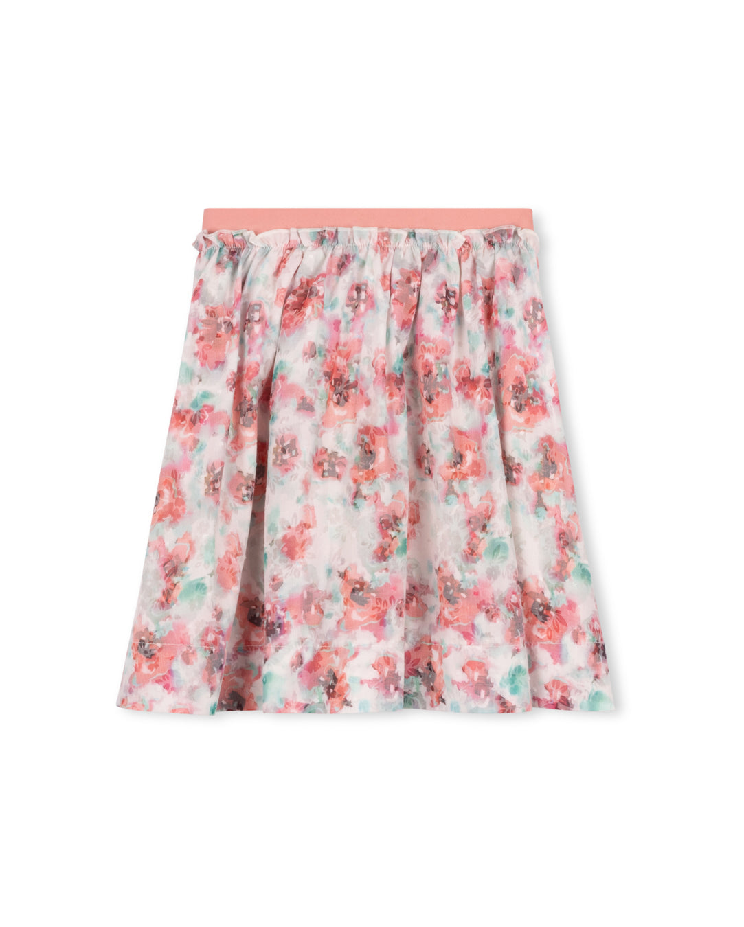 Brita Elastic Ruffle Floral Skirt