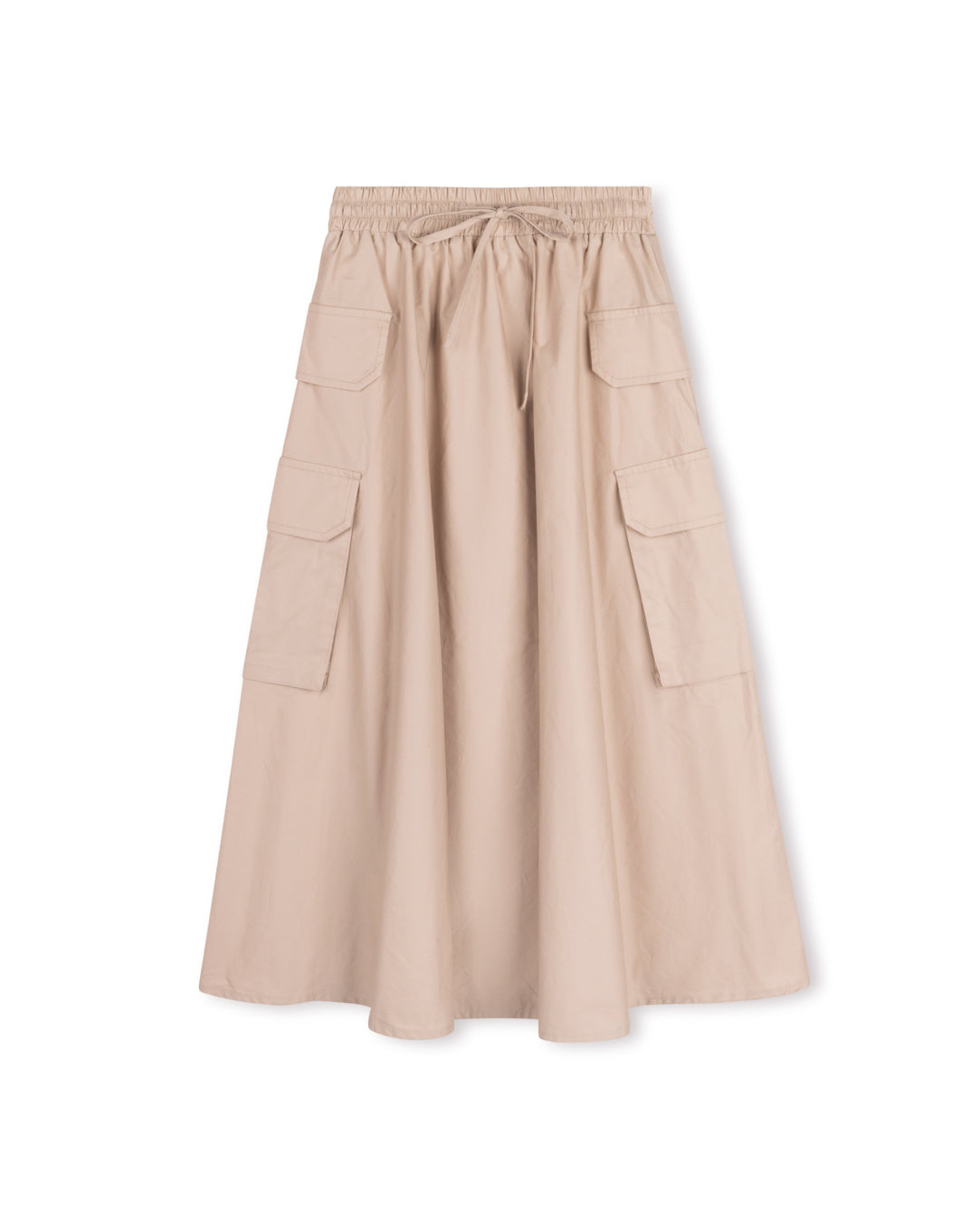 Pass Poplin Double Pocket Skirt