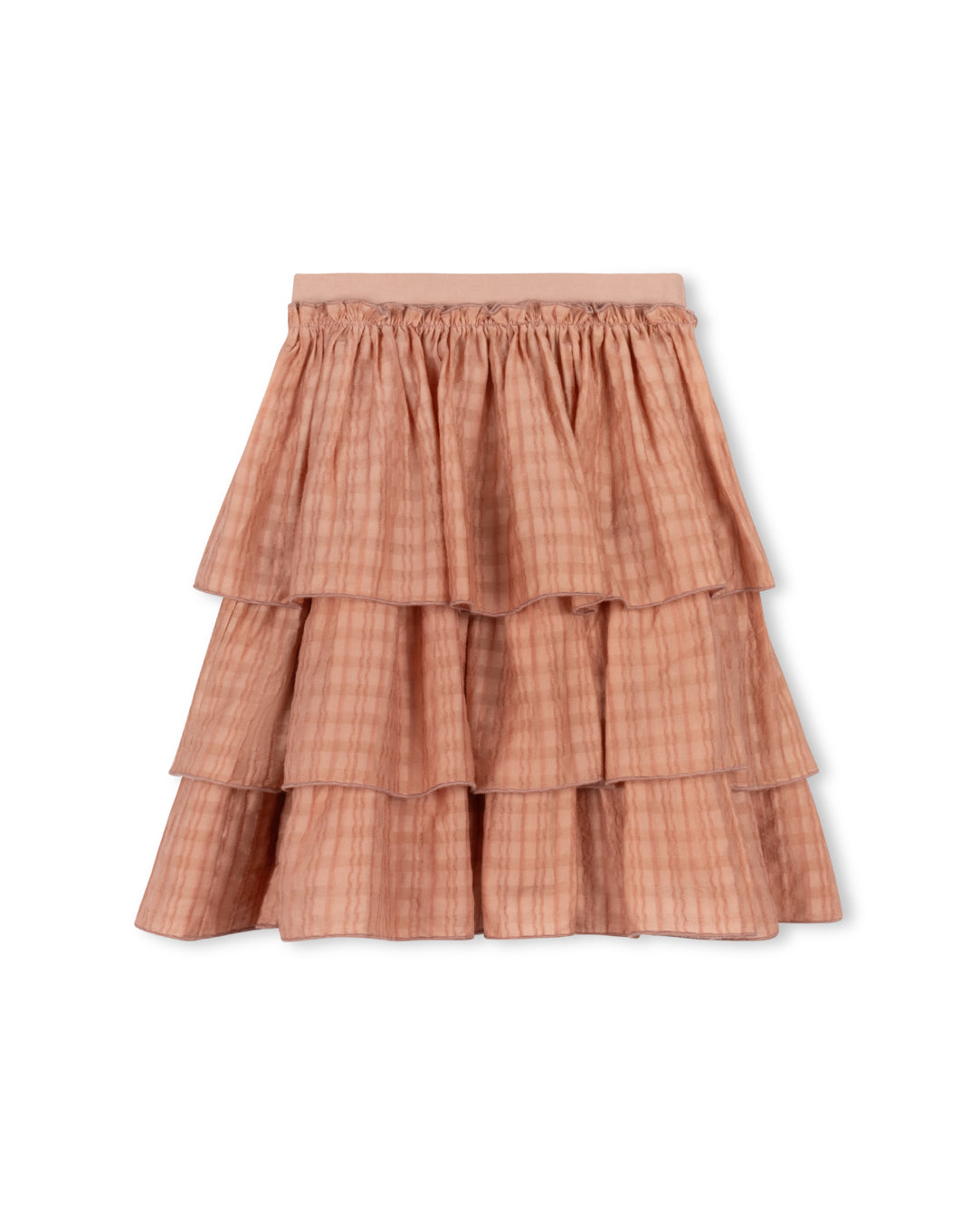 Oval Tiered Elastic Top Skirt