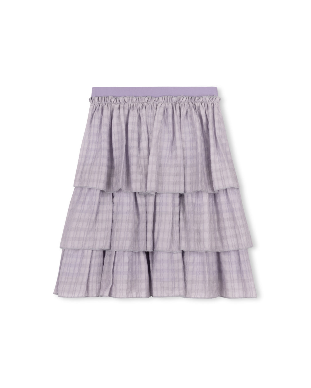 Oval Tiered Elastic Top Skirt