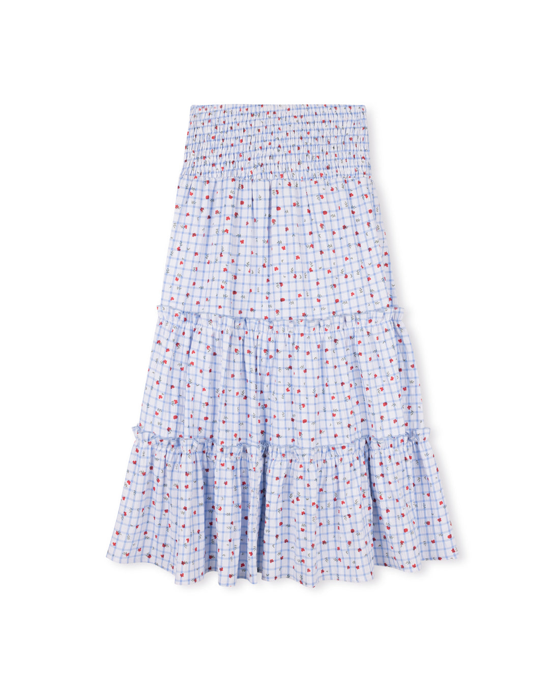 Hedge Midi Tiered Skirt