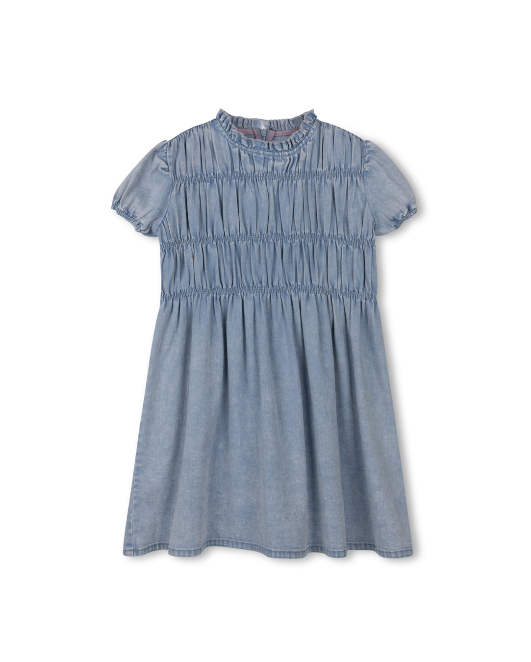 Tencil Smocked Denim Dress