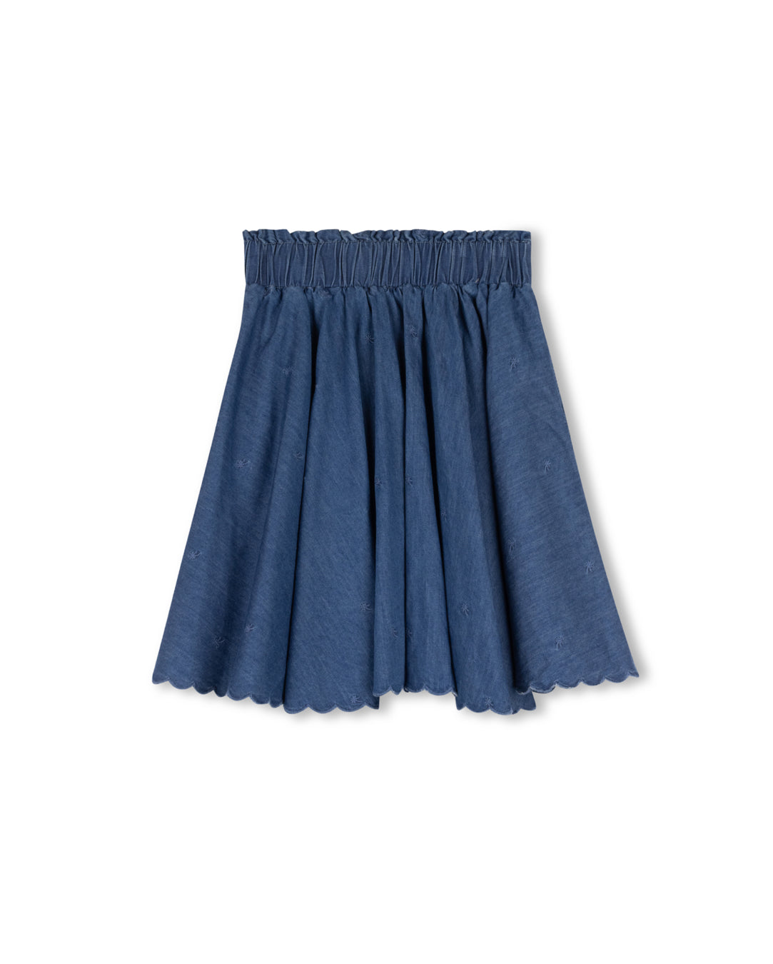 Willow Denim Embroidered Skirt