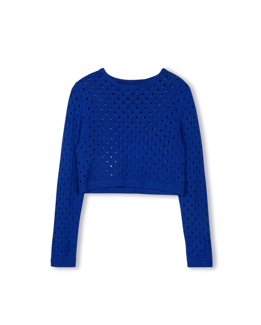 Pointelle Knit Crop Top