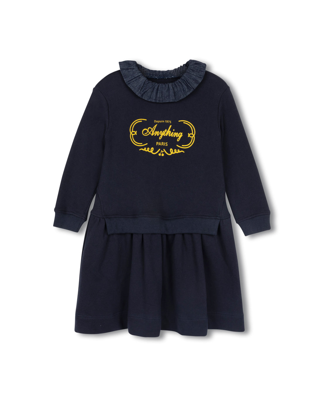 Olivia Ruffle Neck Dress