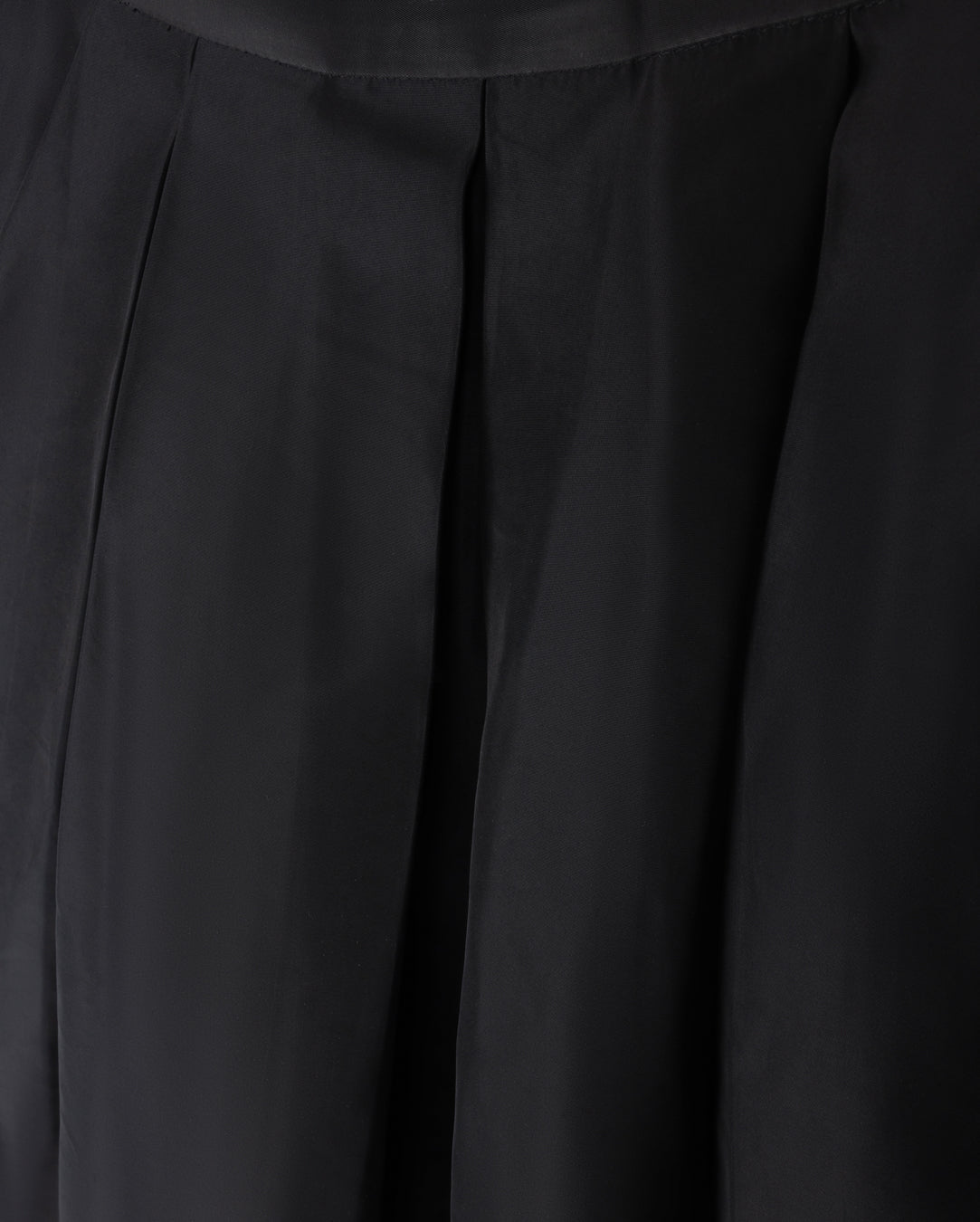 Taffeta Pleated Midi Skirt