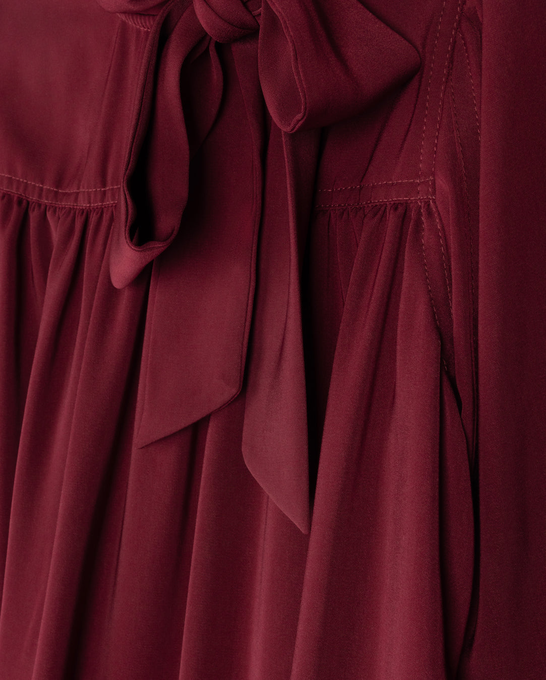 Silk Seamed Detail Dress