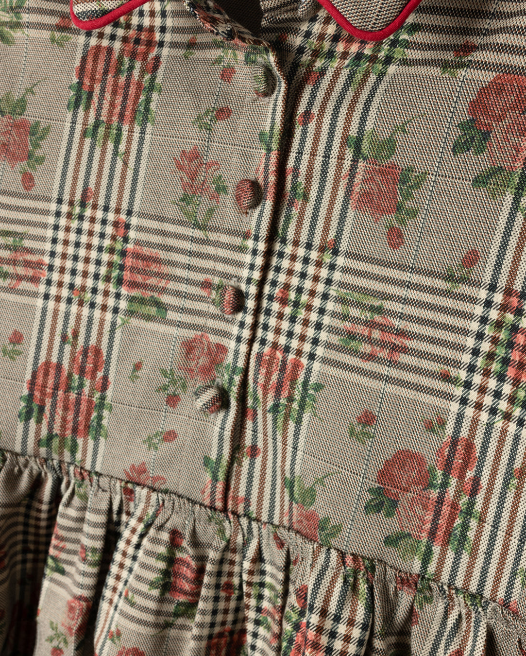 Burt Plaid And Floral Dress