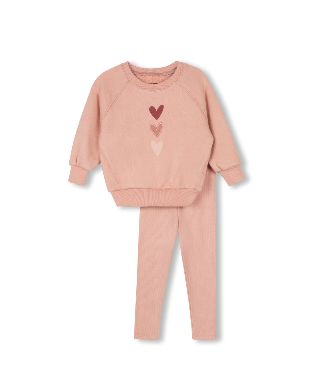 Lydia Heart Sweatshirt Leggings Set
