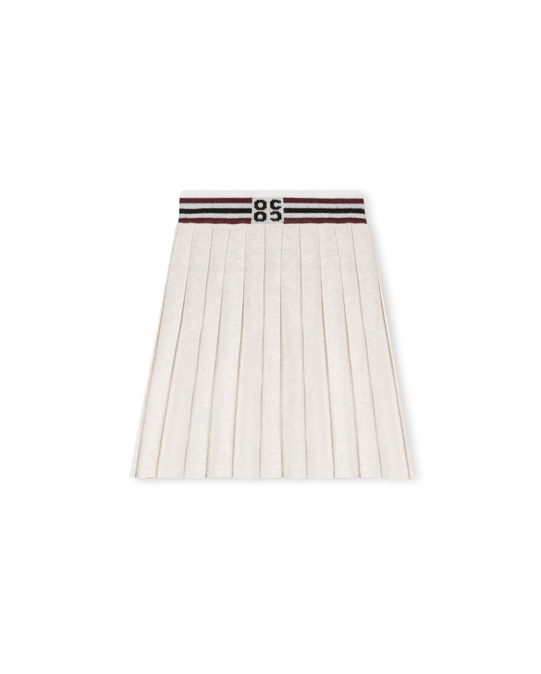 Cashmere Wide Ribbed Skirt
