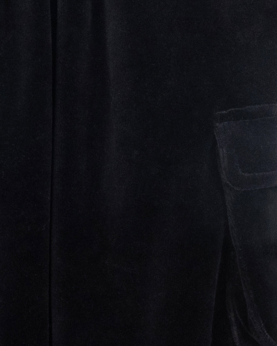 Dorthy Velour Pleated Pocket Jumper