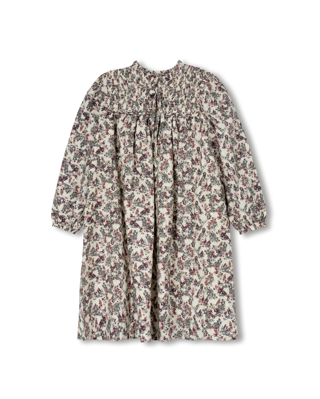 Floral Smocked Ruffle Trimmed Dress