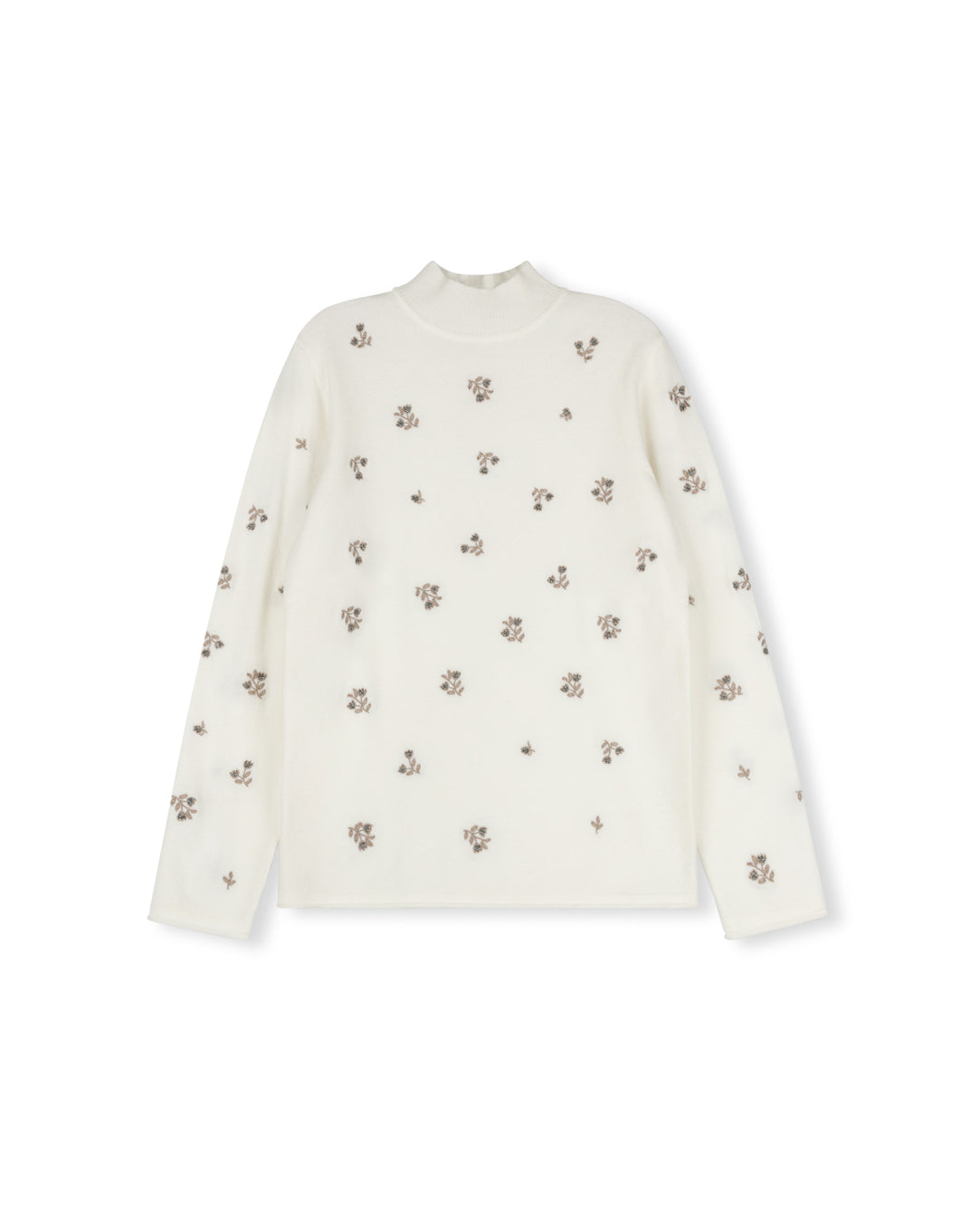 Butter Floral Printed Turtleneck