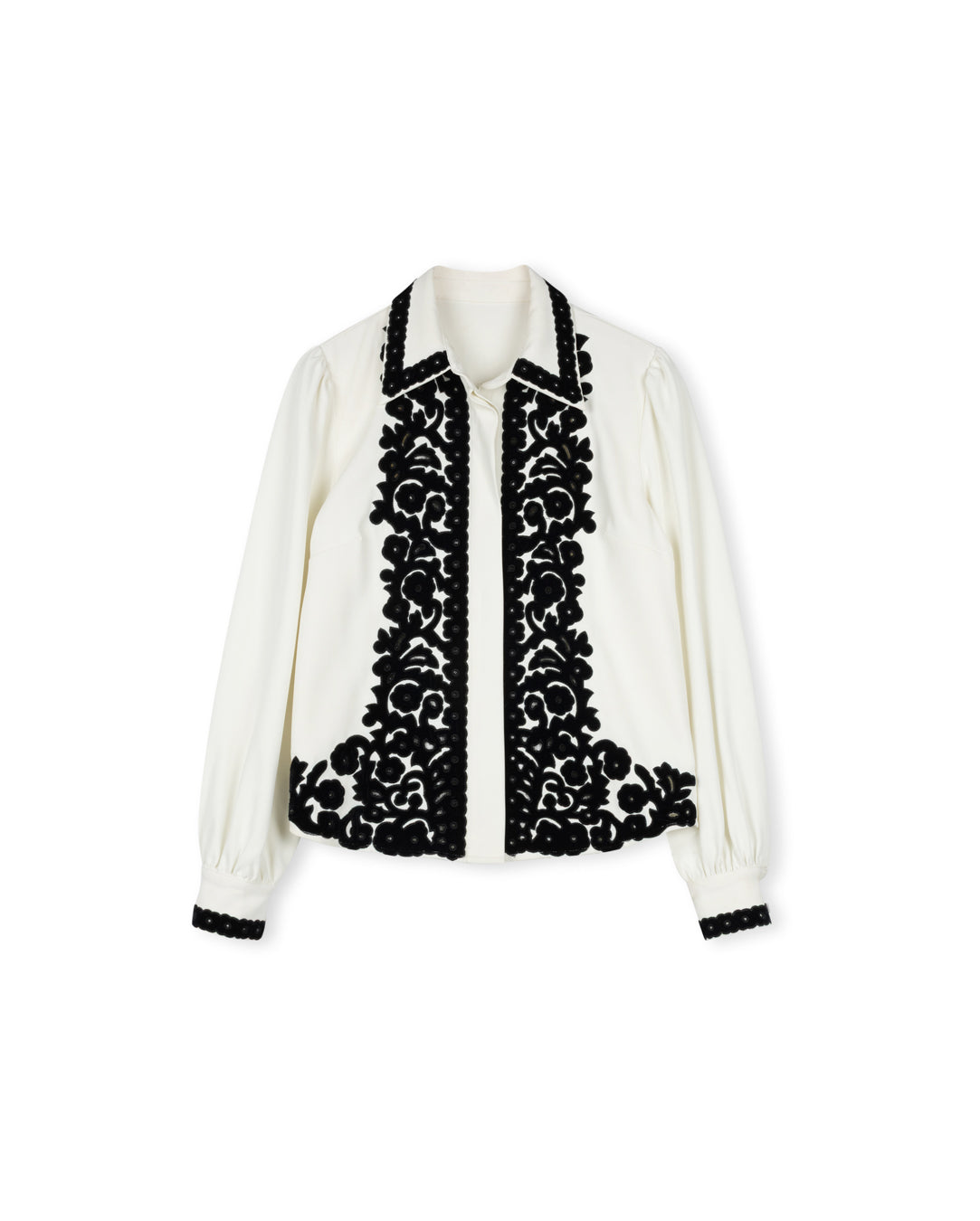 Bindu Velour Applique Blouse