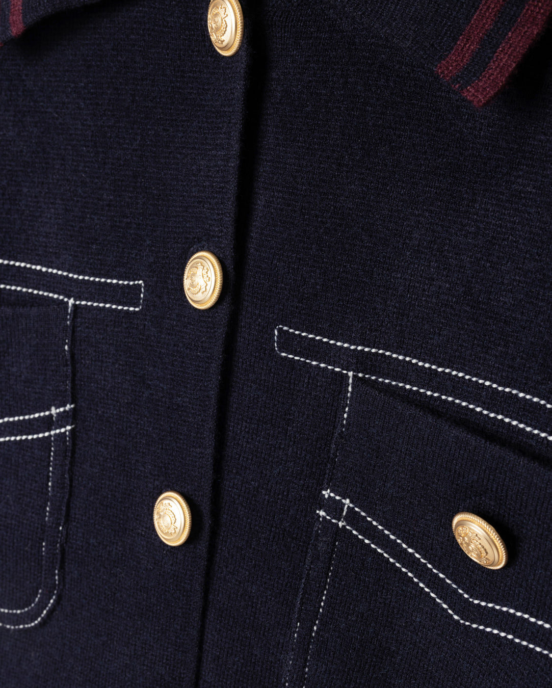 Dion Knit Stitching Detailed Blazer