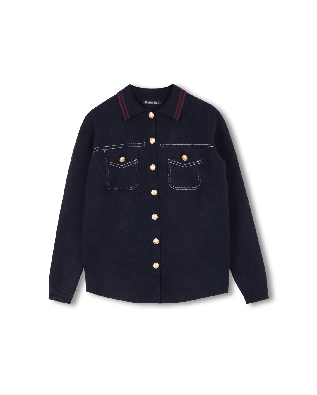 Dion Knit Stitching Detailed Blazer
