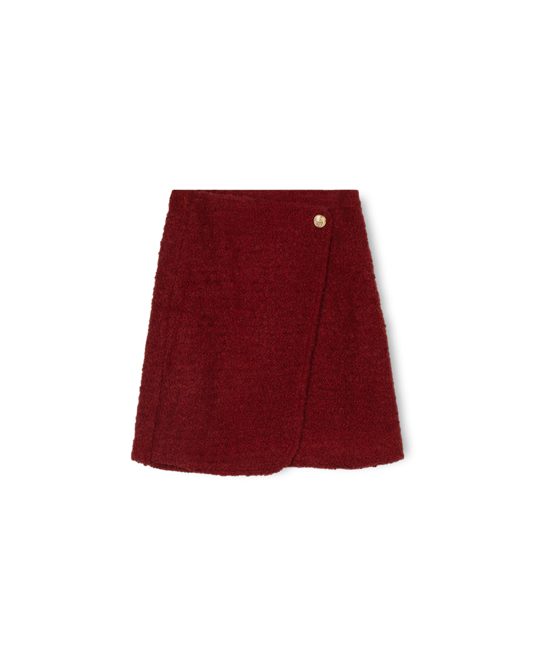 Tore Boiled Wool Wrap Skirt