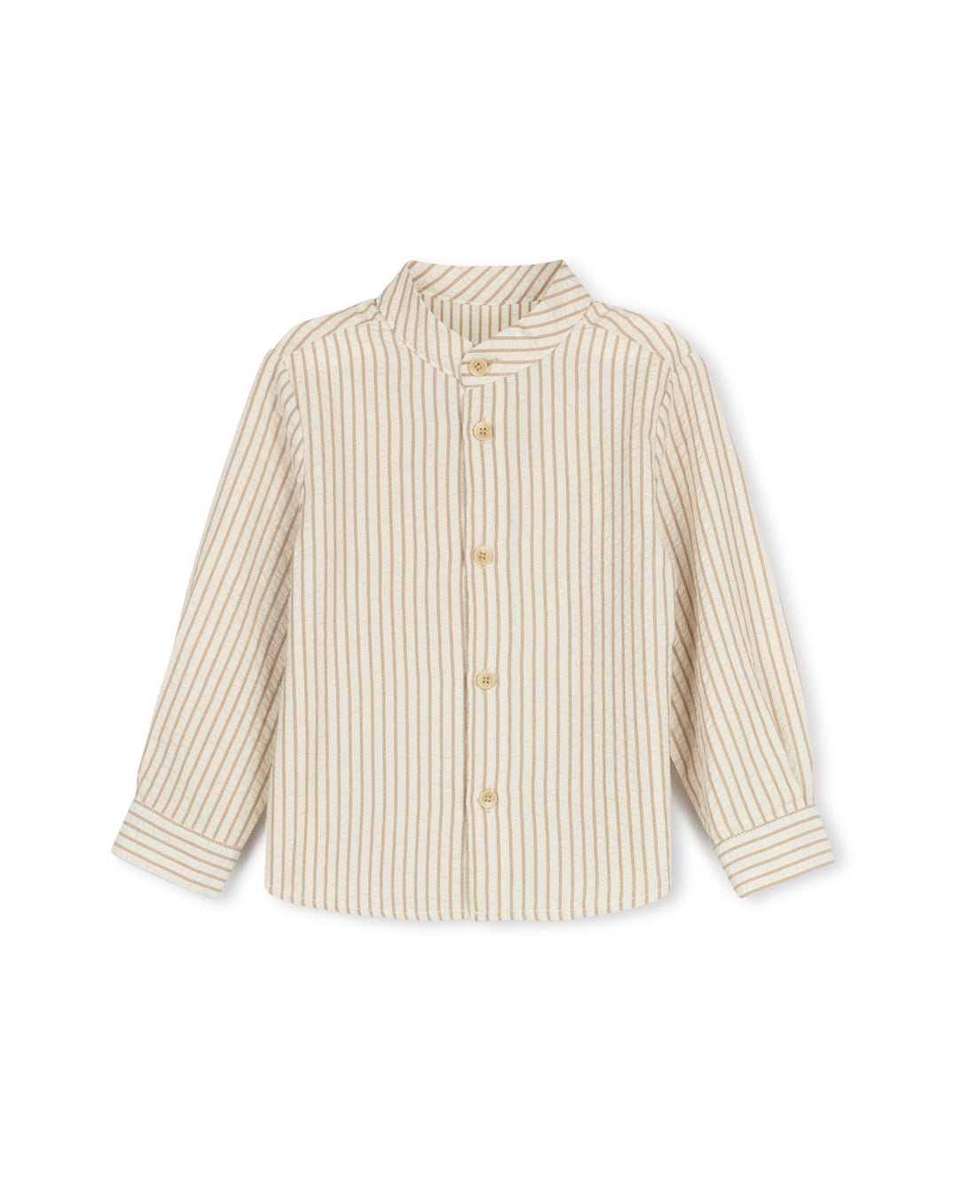 Amos Striped Mandarin Collar Shirt