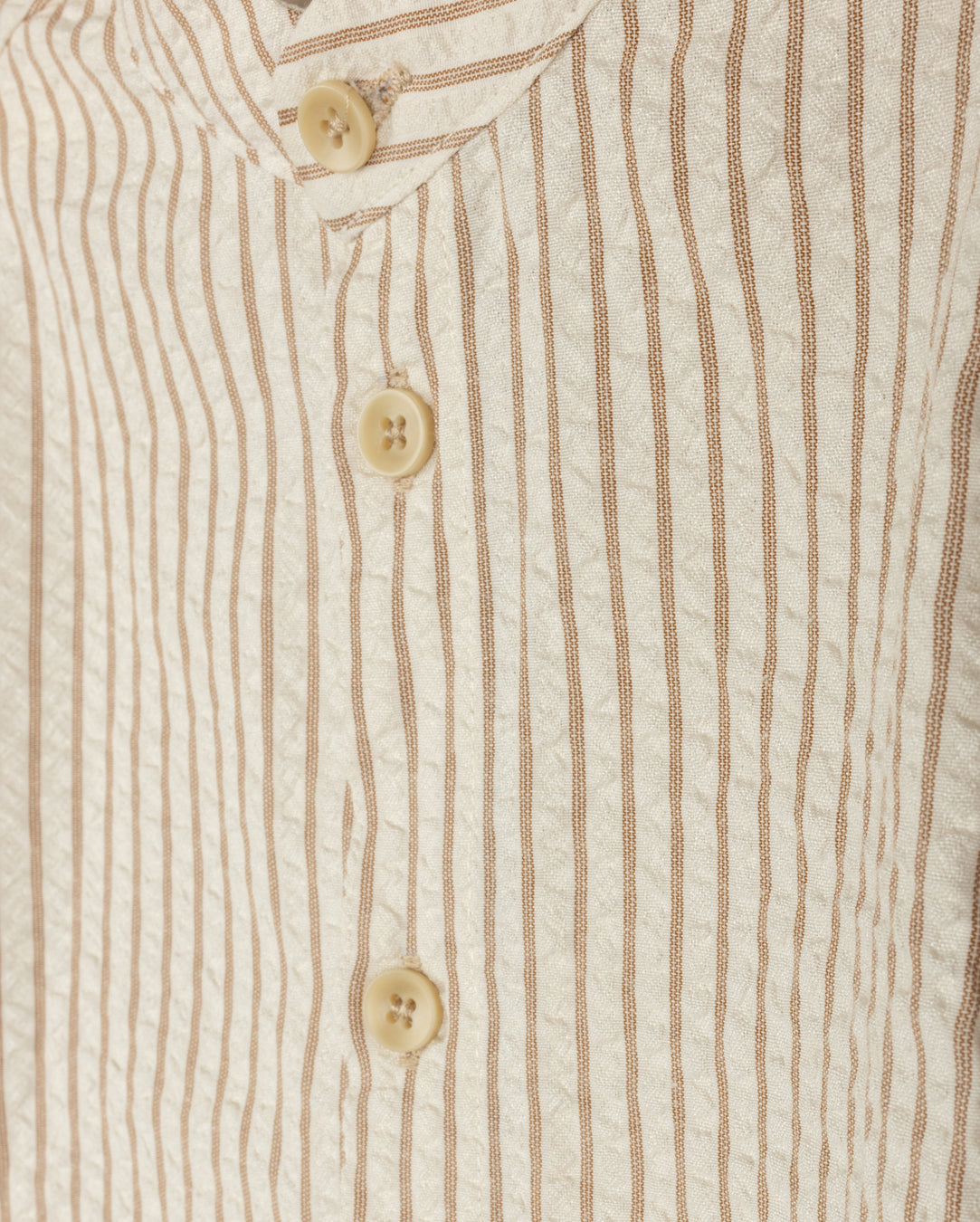 Amos Striped Mandarin Collar Shirt