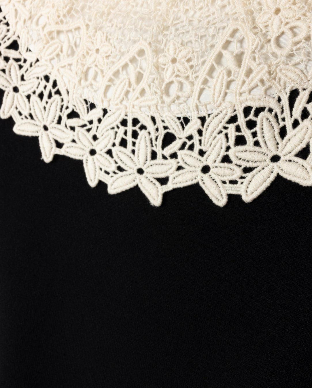 Lace Shoulder Detailed Sweater