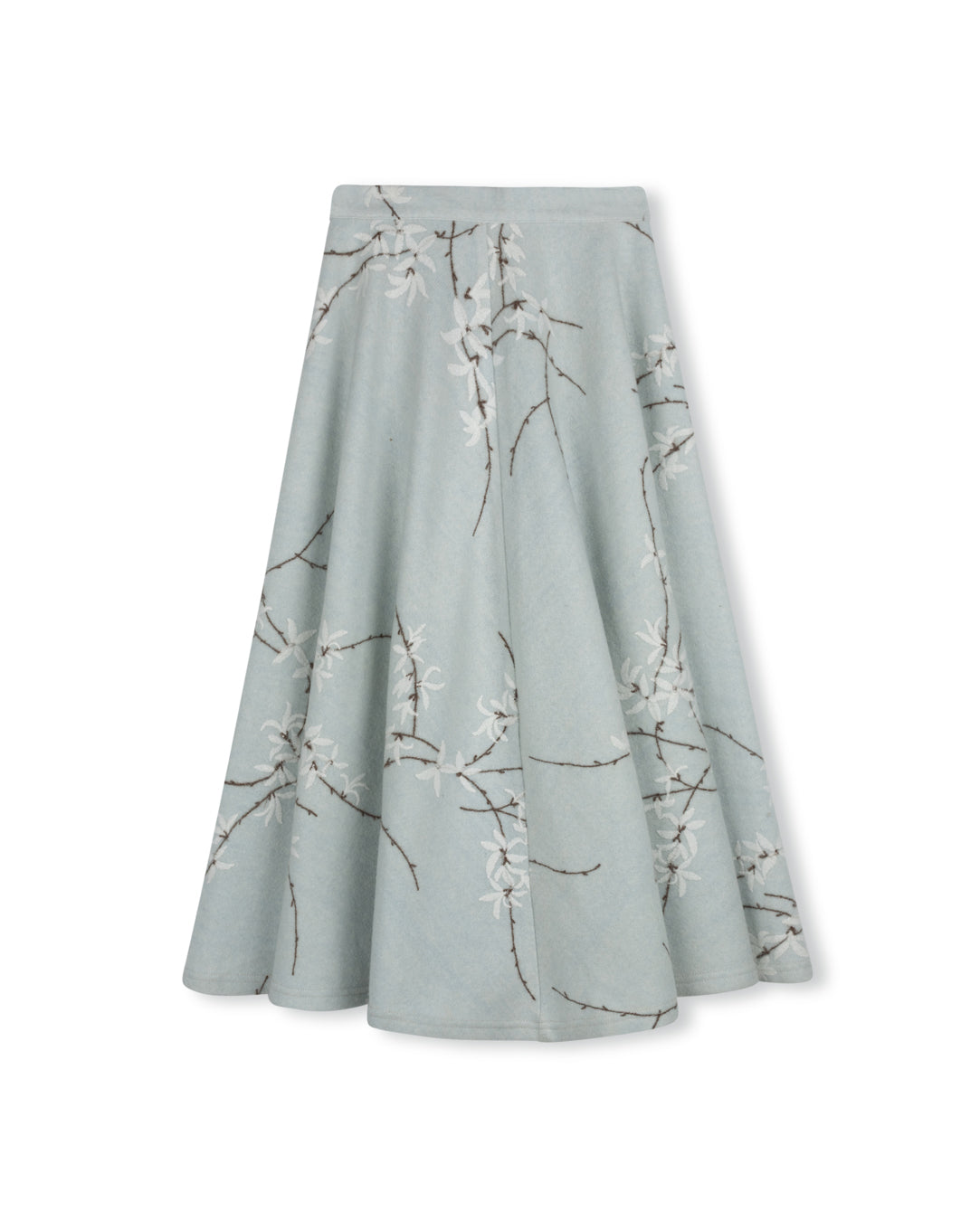 Wool Floral Circle Skirt