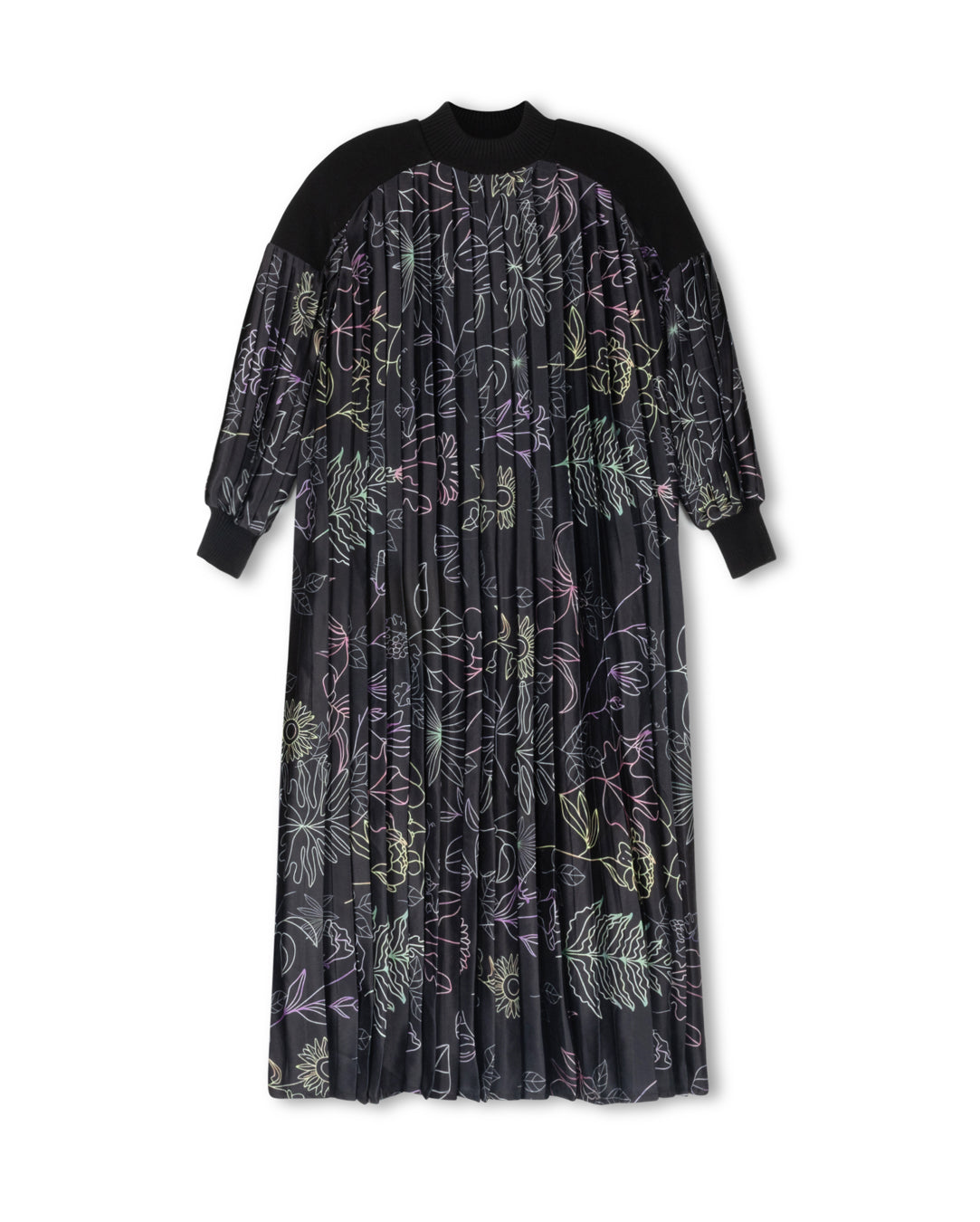 Pleated Layered Robe